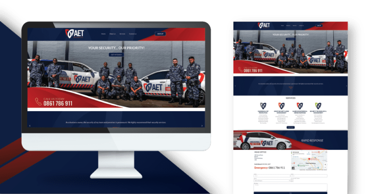 Dutch Ink Builds a Cutting-Edge Website for AET Security | DUTCH INK