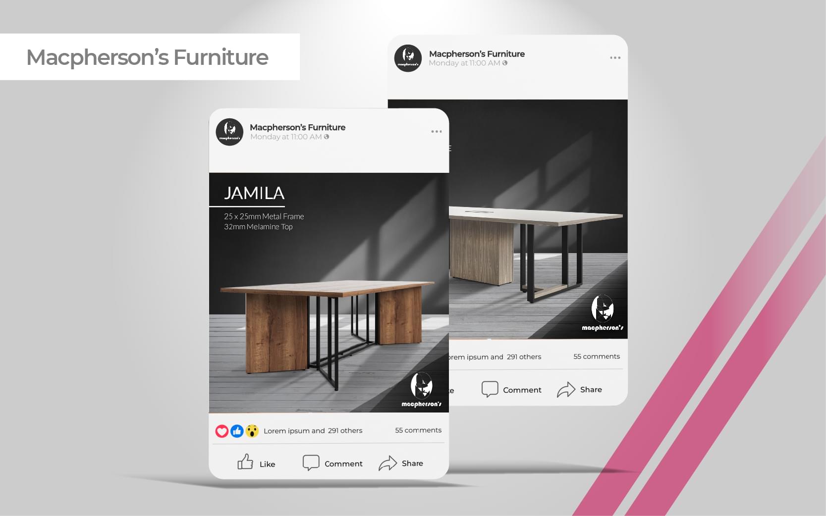 Dutchink SEO Website design Company Durban South Africa Ecommerce Social mediaMacphersons Furniture